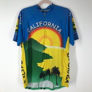 Champion System Men's XL CALIFORNIA Cycling Jersey Shirt Sunset